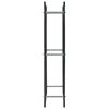 vidaXL Firewood Rack Black 44x20x100 cm Steel