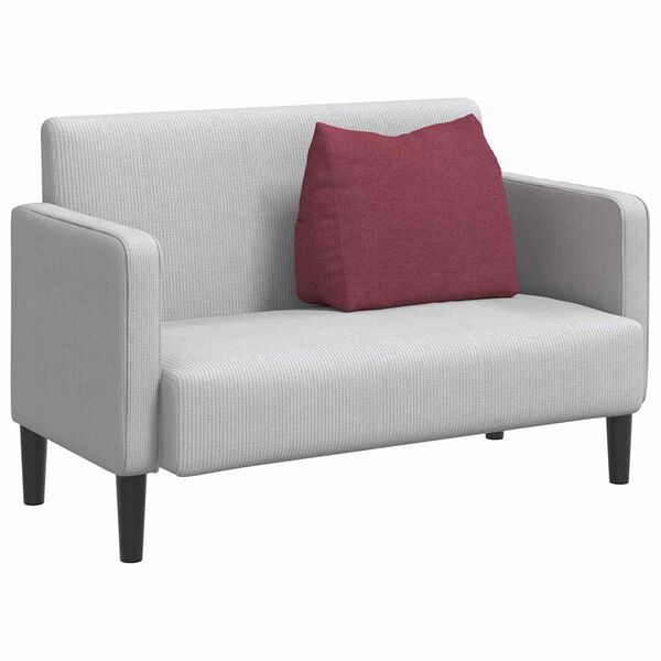 vidaXL Back Pillow Wine Red 60 x 20 x 50 cm Fabric