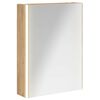 vidaXL Bathroom Mirror Cabinet Artisian Oak 53.5 x 15.5 x 70 cm