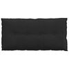 vidaXL Back Pillow Black 100 x 50 cm Microfibre Fabric