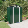 vidaXL Garden Shed Green 192x108x223 cm Galvanised Steel
