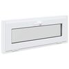 vidaXL Basement Window RISOR 110 x 40 cm PVC and Glass White
