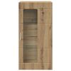 vidaXL Wall-mounted Cabinet with Storage Artisan oak 55 x 29 x 100 cm