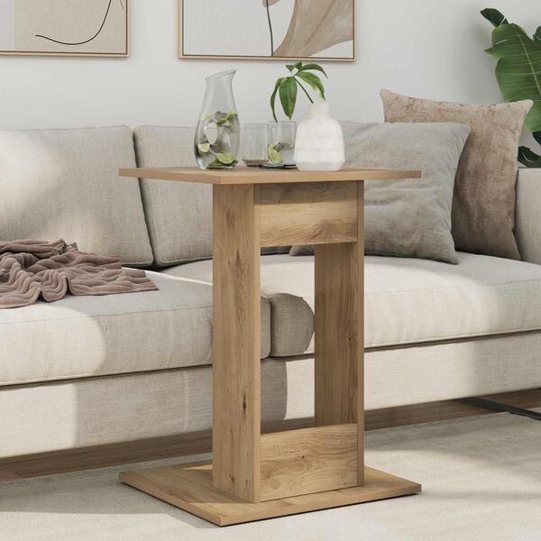 vidaXL Side Table Artisan Oak 45 x 40 x 62.5 cm Engineered Wood