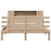 vidaXL Bookcase Bed without Mattress 150x200 cm King Size Solid Wood Pine