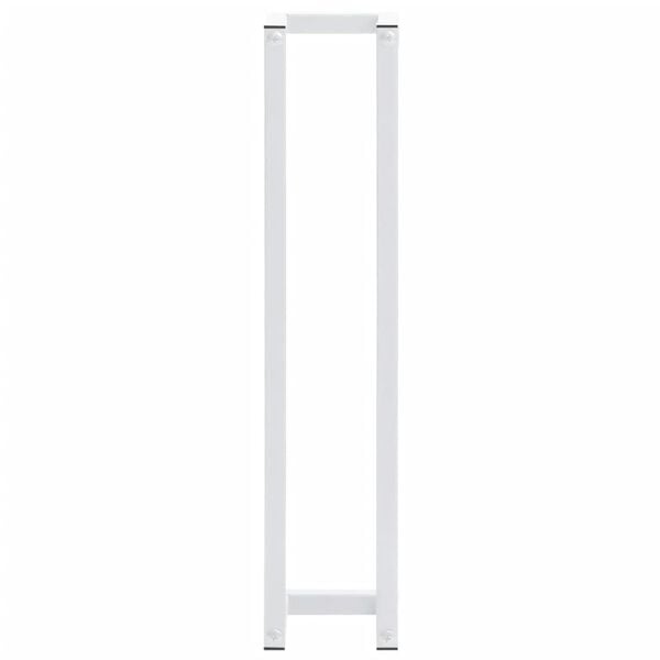 vidaXL Towel Rack White 12.5x12.5x60 cm Steel