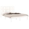 vidaXL Bed Frame without Mattress White 120x200 cm Solid Wood Pine