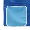 vidaXL Kids'Loft Bed Frame with Curtains Black and Blue 90 x 190 cm