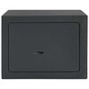 vidaXL Safe Box with Lock Grey 17 x 23 x 17 cm Steel