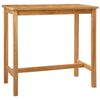 vidaXL Bar Table Natural 110 x 60 x 105 cm Solid-Teak