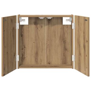 vidaXL Dartboard Cabinet Artisan Oak 56 x 12 x 53.5 cm Engineered Wood