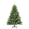 vidaXL Artificial Christmas Tree with 150 LEDs Green 150 cm PE and PVC