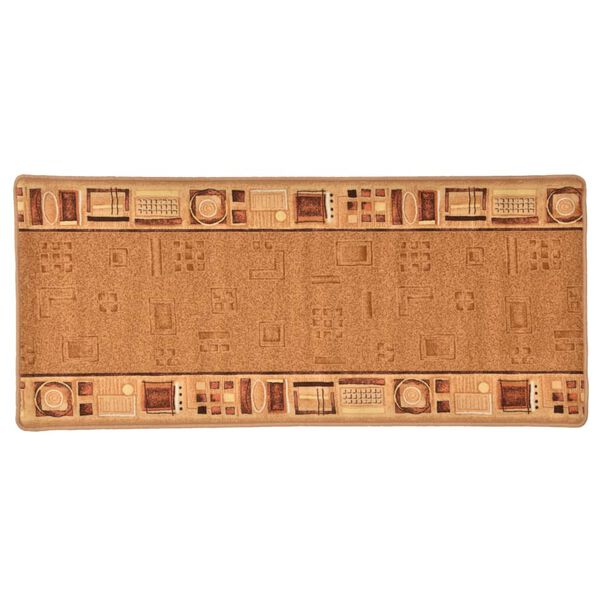 vidaXL Carpet Runner Gel Backing Beige 67x150 cm