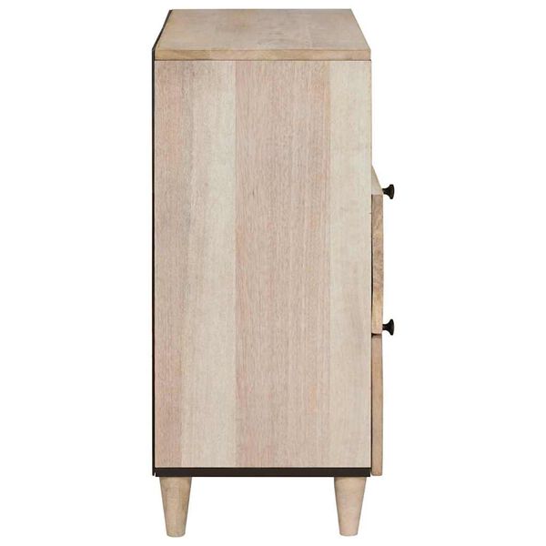vidaXL Bedside Cabinet Beige 50 x 33 x 62 cm Solid Acacia wood