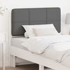 vidaXL Upholstered Headboard with Headboard White and Light Grey 80 cm