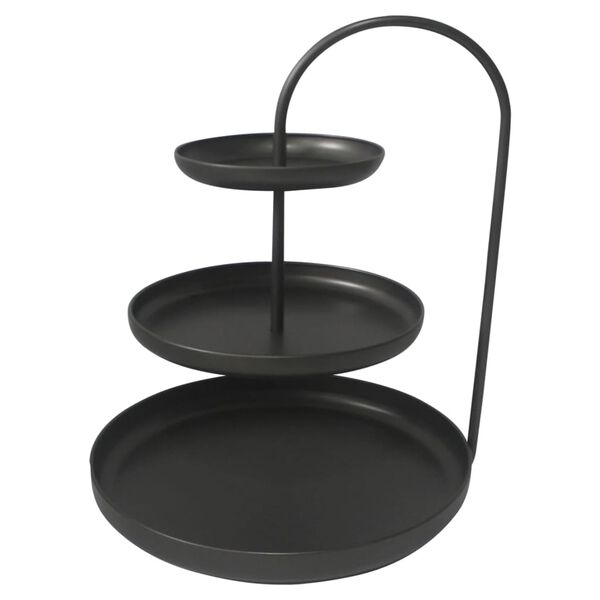 Lesli Living 3-tier Etagiere Julie 41x29.5x55 cm Black