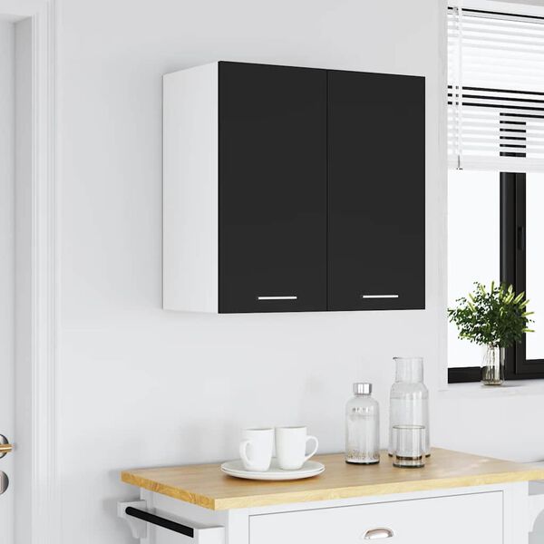 vidaXL Hanging Cabinet Lyon Black 60x31x60 cm Engineered Wood