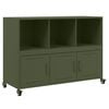vidaXL Sideboard Olive Green 100.5x39x72 cm Steel