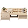 vidaXL 5 Piece Garden Sofa Set Solid Wood Pine