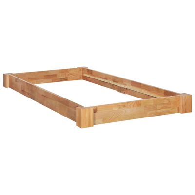 vidaXL Bed Frame Solid Oak Wood 90x200 cm