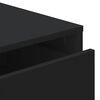 vidaXL Corner Chest of Drawers Black 80x41x58 cm Engineered Wood