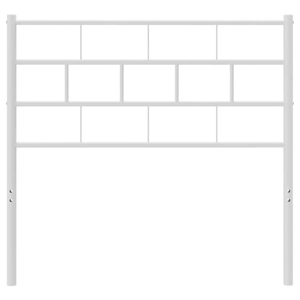 vidaXL Metal Replace Headboard White 107 cm