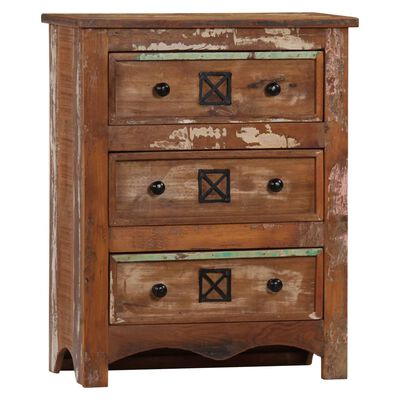 vidaXL Chest of Drawers 60x30x75 cm Solid Reclaimed Wood