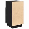 vidaXL Bedside Cabinet with 2 Drawers Black 36x36x68 cm