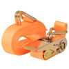 vidaXL Ratchet Tie Down Straps 10pcs 0.4 Tonnes 6mx25mm Orange