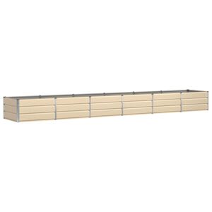 vidaXL Planter Ivory 480 x 80 x 45 cm Steel