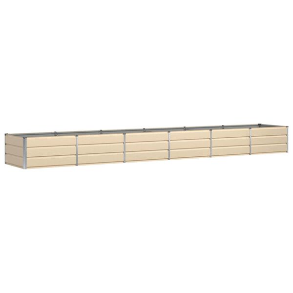 vidaXL Planter Ivory 480 x 80 x 45 cm Steel