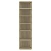 vidaXL Shoe Cabinets 2 pcs Sonoma Oak 27.5x27x102 cm