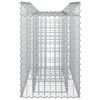 vidaXL Gabion Raised Bed Silver 100 x 50 x 80 cm Galvanised Steel