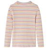 Kids' T-shirt with Long Sleeves Mock Turtleneck Ecru 140