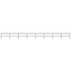 vidaXL Garden Fence with Spear Top Steel 1426x150 cm Black
