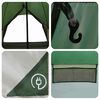 vidaXL Teepee Tent with Roof Green and Grey 502 x 502 x 297 cm