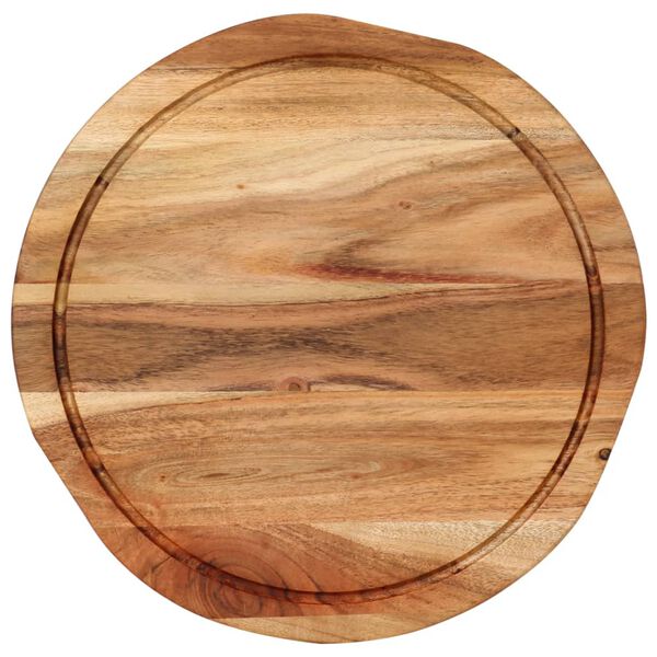 vidaXL Chopping Board Ø30x2.5 cm Solid Wood Acacia