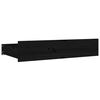vidaXL Bed Frame without Mattress with Drawers Black King Size