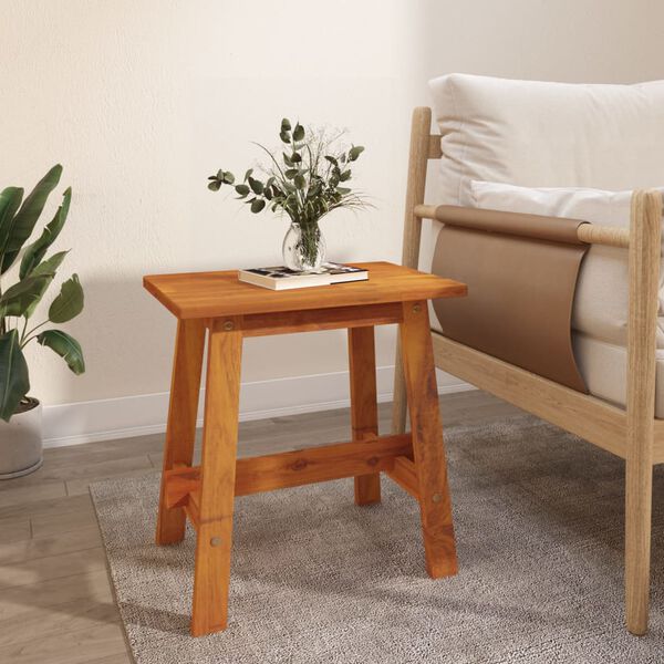 vidaXL Stool 45x29x45 cm Rectangular Solid Wood Acacia