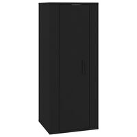 vidaXL Wall Mounted TV Cabinet Black 40x34,5x100 cm