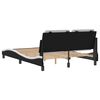 vidaXL Bed Frame without Mattress "Zadar" Black and White 120x200 cm Faux Leather