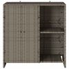 vidaXL Storage Cabinet with Storage Grey 100 x 36 x 102 cm Rattan