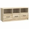 vidaXL TV Cabinet Sonoma Oak 102 x 34.5 x 47 cm Engineered Wood