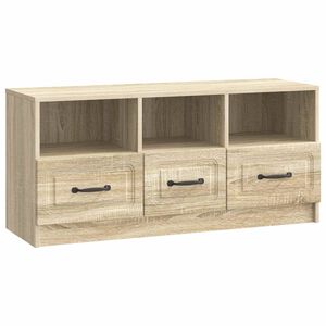 vidaXL TV Cabinet Sonoma Oak 102 x 34.5 x 47 cm Engineered Wood