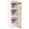 vidaXL Wall Cabinet White 30x30x100 cm Solid Pinewood