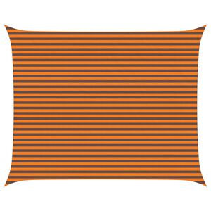 vidaXL Sun Shade Sail Orange and Brown 5 x 4 m 100% Polyester Oxford