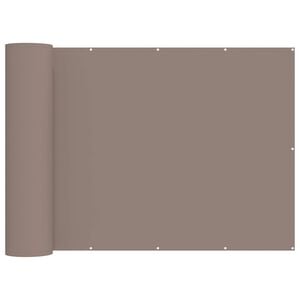 vidaXL Balcony Privacy Screen 180 x 800 cm Fabric with PU Coated Taupe