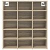vidaXL Shoe Cabinet Sonoma Oak 77.5 x 30 x 83.5 cm Engineered Wood