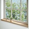 vidaXL Window Sills 2 pcs Untreated 140x15x2 cm Solid Wood Oak
