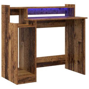vidaXL Desk Old Wood 97 x 45 x 90 cm Engineered Wood